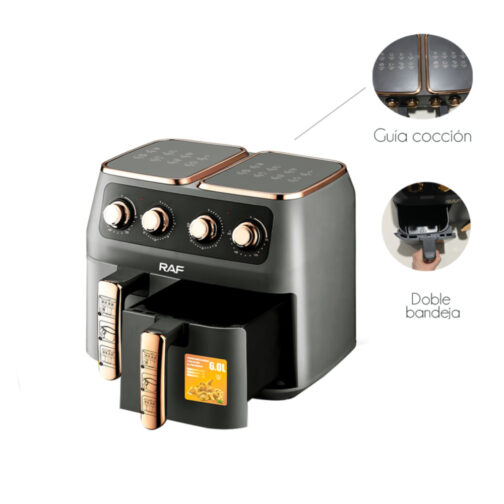 Freidora de Aire Doble Capacidad 12 litros Air Fryer