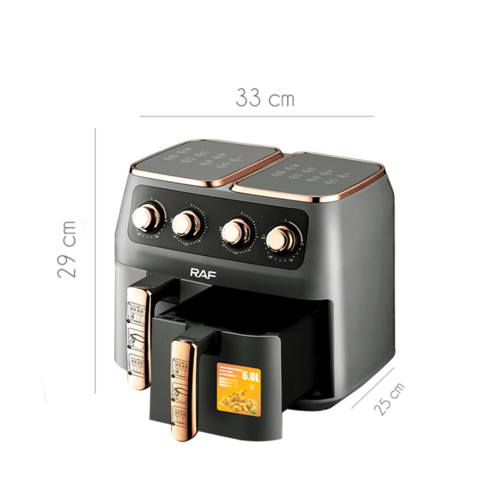 Freidora de Aire Doble Capacidad 12 litros Air Fryer