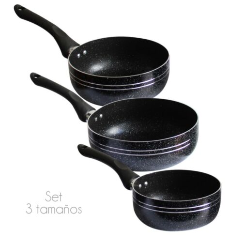Set de 3 Sartenes Antihaderentes - Imagen 2