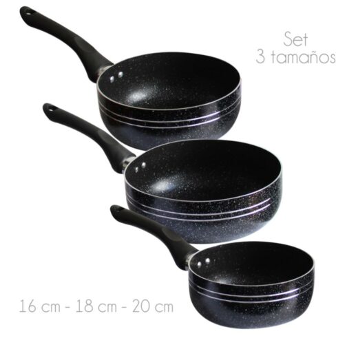 Set de 3 Sartenes Antihaderentes - Imagen 3