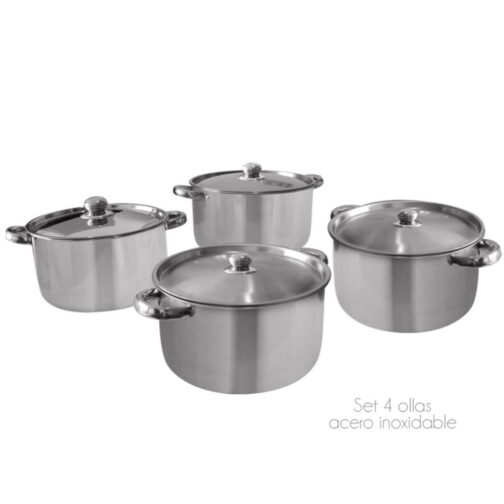 Set de Ollas 8 Piezas Acero Inoxidable - Imagen 2