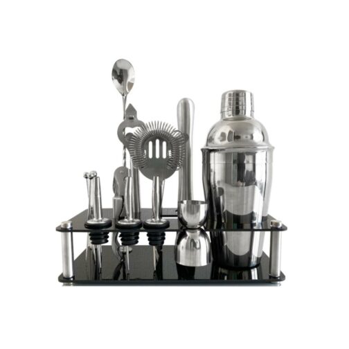 Set de Barman Coctelera Profesional 16 Piezas Acero Inoxidable