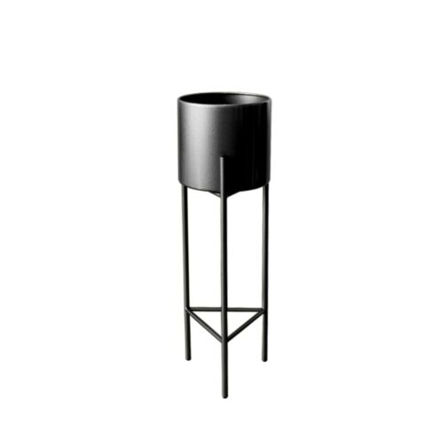 Macetero Macetas Pedestal Negro Set de 3 Piezas - Imagen 6