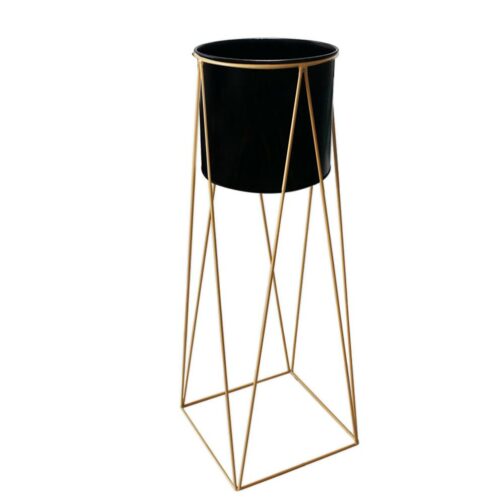 Maceta Macetero Pedestal Decorativo grande Negro