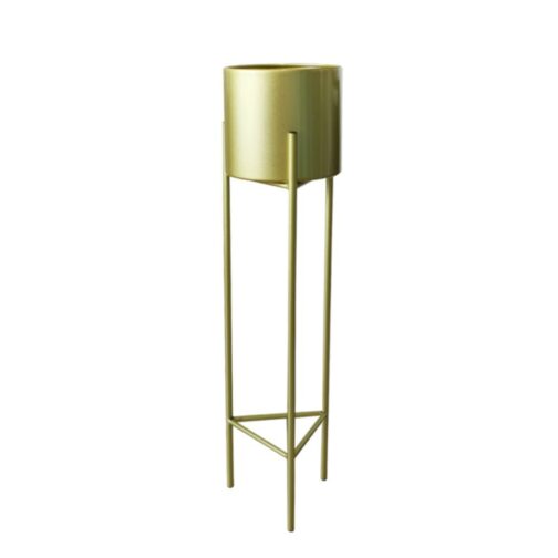 Macetero Macetas Pedestal Dorado Set de 3 Piezas - Imagen 3