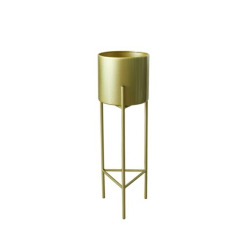 Macetero Macetas Pedestal Dorado Set de 3 Piezas - Imagen 5