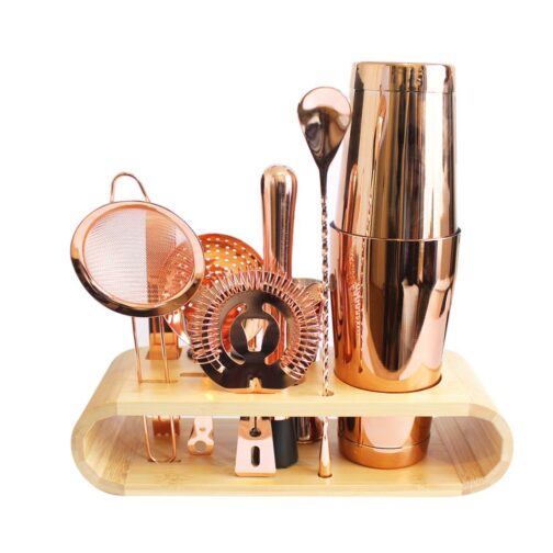 Set Bartender Coctelera Cobre 10 piezas Moderna